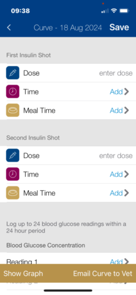 Blood Glucose Monitoring Page